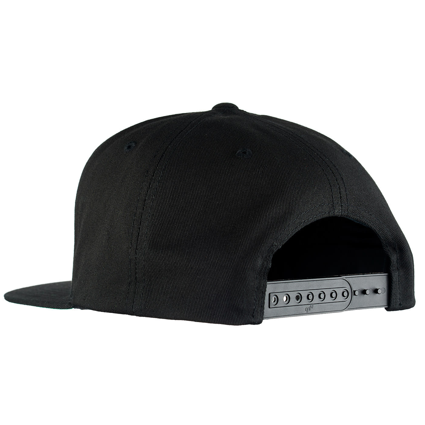 back view of black snapback